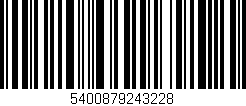 Código de barras (EAN, GTIN, SKU, ISBN): '5400879243228'