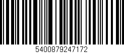 Código de barras (EAN, GTIN, SKU, ISBN): '5400879247172'