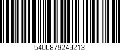 Código de barras (EAN, GTIN, SKU, ISBN): '5400879249213'