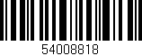 Código de barras (EAN, GTIN, SKU, ISBN): '54008818'