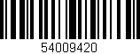 Código de barras (EAN, GTIN, SKU, ISBN): '54009420'