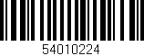 Código de barras (EAN, GTIN, SKU, ISBN): '54010224'