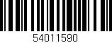 Código de barras (EAN, GTIN, SKU, ISBN): '54011590'