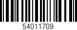 Código de barras (EAN, GTIN, SKU, ISBN): '54011709'