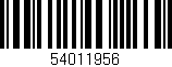 Código de barras (EAN, GTIN, SKU, ISBN): '54011956'