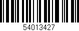 Código de barras (EAN, GTIN, SKU, ISBN): '54013427'
