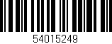 Código de barras (EAN, GTIN, SKU, ISBN): '54015249'