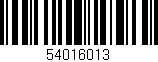 Código de barras (EAN, GTIN, SKU, ISBN): '54016013'