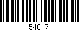 Código de barras (EAN, GTIN, SKU, ISBN): '54017'