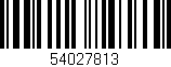 Código de barras (EAN, GTIN, SKU, ISBN): '54027813'