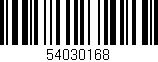 Código de barras (EAN, GTIN, SKU, ISBN): '54030168'