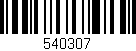 Código de barras (EAN, GTIN, SKU, ISBN): '540307'