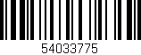 Código de barras (EAN, GTIN, SKU, ISBN): '54033775'