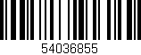 Código de barras (EAN, GTIN, SKU, ISBN): '54036855'