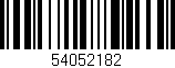 Código de barras (EAN, GTIN, SKU, ISBN): '54052182'