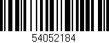 Código de barras (EAN, GTIN, SKU, ISBN): '54052184'