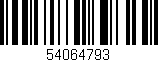 Código de barras (EAN, GTIN, SKU, ISBN): '54064793'