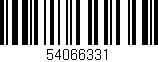 Código de barras (EAN, GTIN, SKU, ISBN): '54066331'