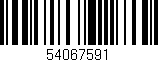 Código de barras (EAN, GTIN, SKU, ISBN): '54067591'