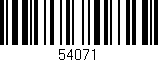 Código de barras (EAN, GTIN, SKU, ISBN): '54071'
