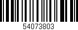 Código de barras (EAN, GTIN, SKU, ISBN): '54073803'