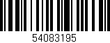 Código de barras (EAN, GTIN, SKU, ISBN): '54083195'