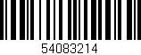 Código de barras (EAN, GTIN, SKU, ISBN): '54083214'