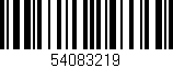 Código de barras (EAN, GTIN, SKU, ISBN): '54083219'