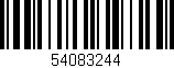 Código de barras (EAN, GTIN, SKU, ISBN): '54083244'
