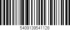Código de barras (EAN, GTIN, SKU, ISBN): '5409139541128'