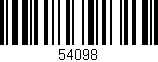 Código de barras (EAN, GTIN, SKU, ISBN): '54098'