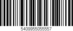Código de barras (EAN, GTIN, SKU, ISBN): '5409955055557'
