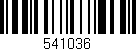 Código de barras (EAN, GTIN, SKU, ISBN): '541036'