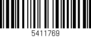 Código de barras (EAN, GTIN, SKU, ISBN): '5411769'