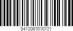 Código de barras (EAN, GTIN, SKU, ISBN): '5412087010721'