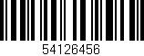 Código de barras (EAN, GTIN, SKU, ISBN): '54126456'