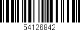 Código de barras (EAN, GTIN, SKU, ISBN): '54126842'