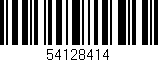 Código de barras (EAN, GTIN, SKU, ISBN): '54128414'