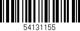 Código de barras (EAN, GTIN, SKU, ISBN): '54131155'