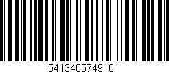 Código de barras (EAN, GTIN, SKU, ISBN): '5413405749101'
