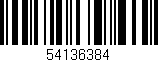 Código de barras (EAN, GTIN, SKU, ISBN): '54136384'
