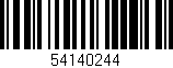 Código de barras (EAN, GTIN, SKU, ISBN): '54140244'