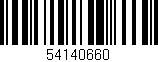 Código de barras (EAN, GTIN, SKU, ISBN): '54140660'