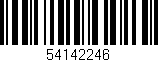 Código de barras (EAN, GTIN, SKU, ISBN): '54142246'