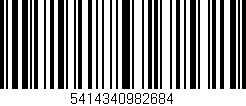 Código de barras (EAN, GTIN, SKU, ISBN): '5414340982684'