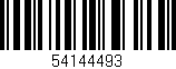 Código de barras (EAN, GTIN, SKU, ISBN): '54144493'