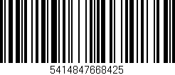 Código de barras (EAN, GTIN, SKU, ISBN): '5414847668425'