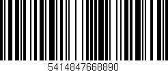 Código de barras (EAN, GTIN, SKU, ISBN): '5414847668890'