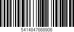 Código de barras (EAN, GTIN, SKU, ISBN): '5414847668906'