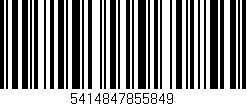 Código de barras (EAN, GTIN, SKU, ISBN): '5414847855849'